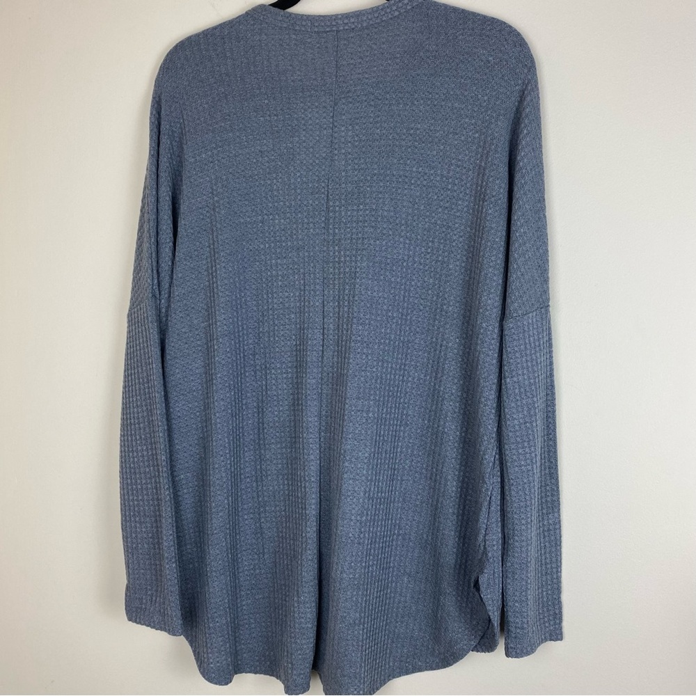 NWT Front Knot Tie Drop shoulder Sweater Blouse top Large - Picture 7 of 7